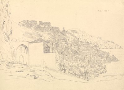 View of Amalfi by Carl Ernst Ludwig Wagner